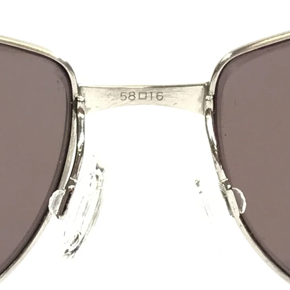 Vintage Oliver Peoples Sunglasses Whistle BC Brushed Chrome Brad Pitt Oceans 11